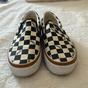 Stacked Checkered Vans